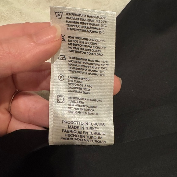 Versace collection slim black button down mandarin band collar 40 - Picture 8 of 12